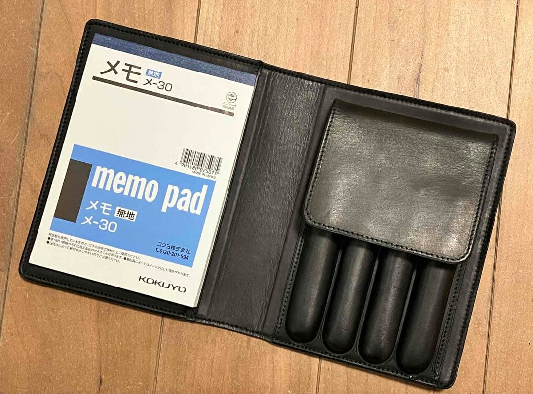 ハンス・オスター・ペンケース \"でべそモデル\" 4本用・ブラック