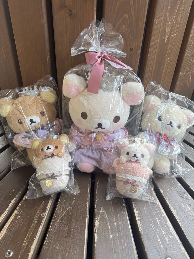 Maison de FLEUR　リラックマ　マスコット　 ぬいぐるみ　5点セット