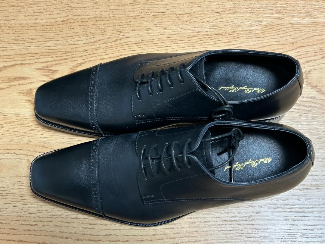 42NDHIGHLAND メンズ ストレートチップ　ブラック