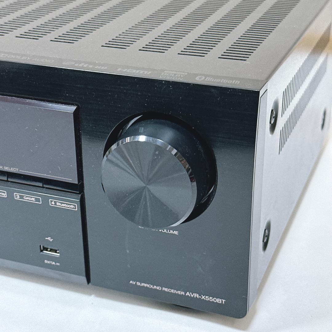 【美品】DENON AVR-X550BT AVアンプ AVサラウンドレシーバー