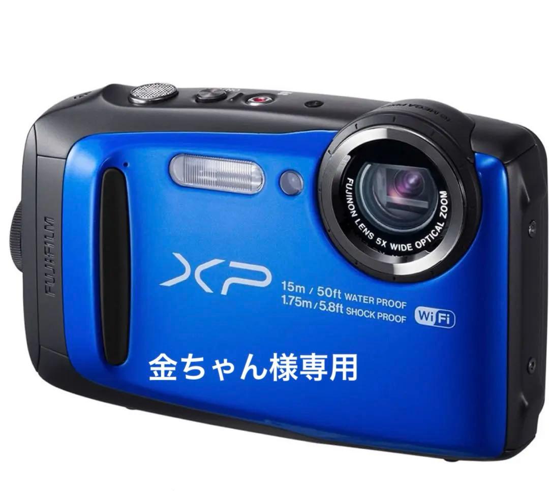 金ちゃんFUJIFILM FINEPIX XP90ブルー防水デジカメ