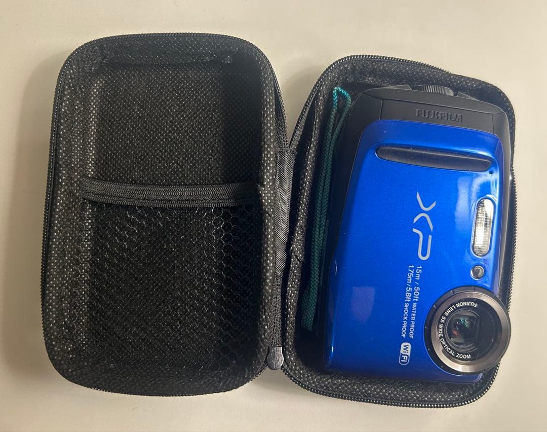 金ちゃんFUJIFILM FINEPIX XP90ブルー防水デジカメ