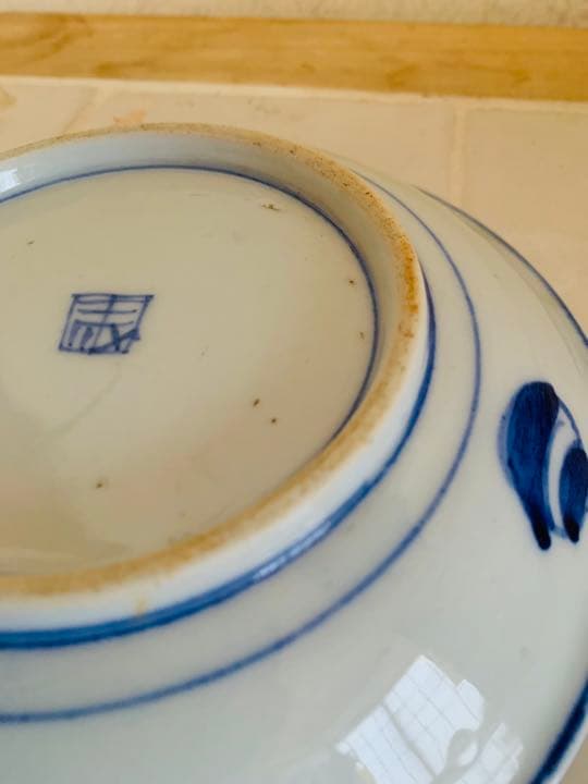 中国清時代早期染付(青花)お皿