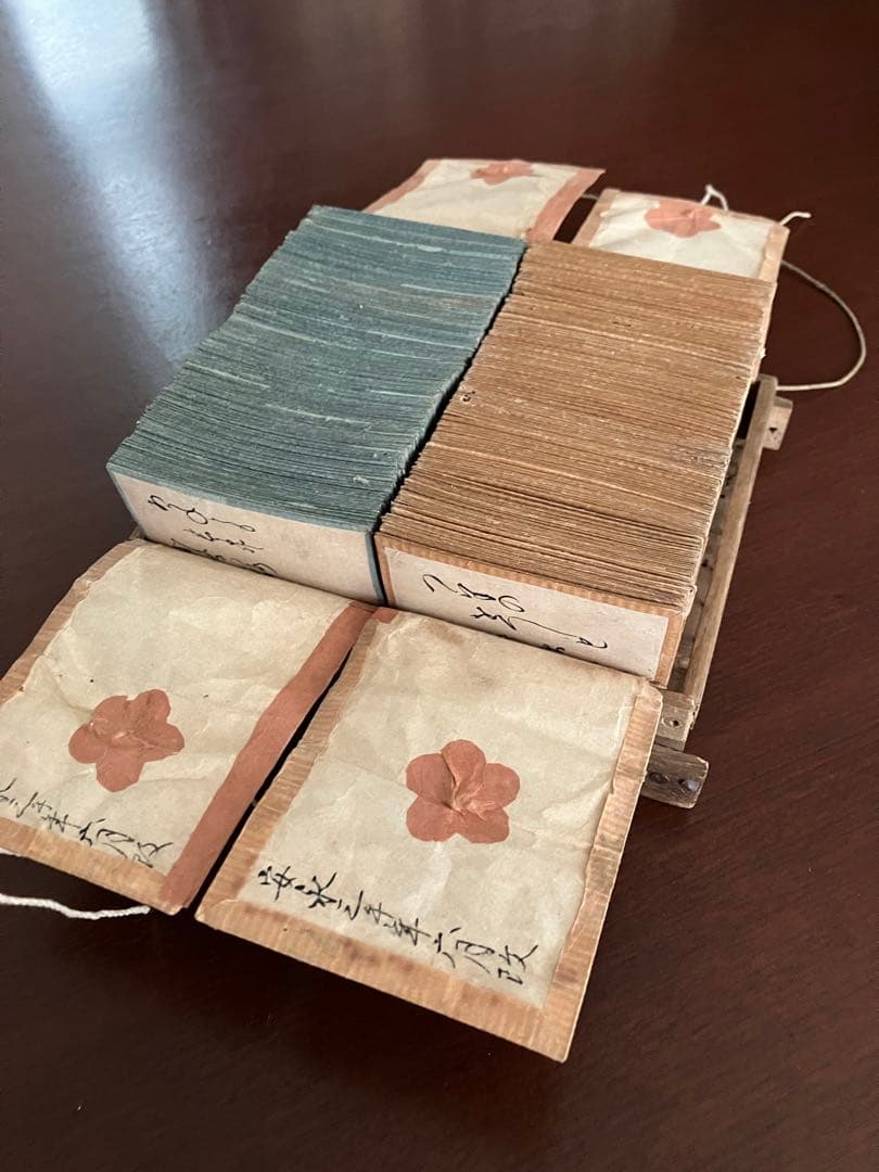 江戸期　歌留多　伊勢物語　かるた　骨牌