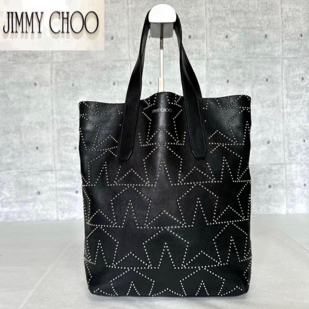 専用品JIMMY CHOO SOFIA N/S BLACK スター ハンドバッグ