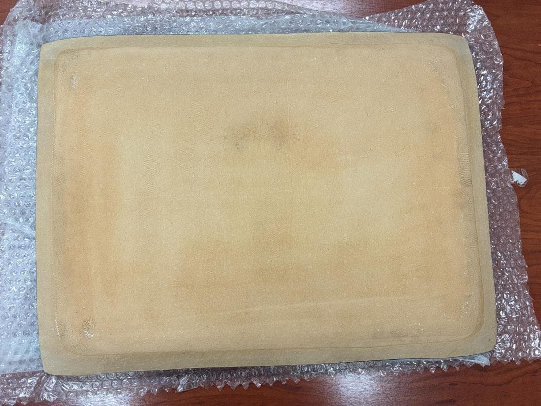 牡丹【一点物】京焼 清水焼 陶あん 色絵付け 飾り皿 約40cm×54cm 大皿