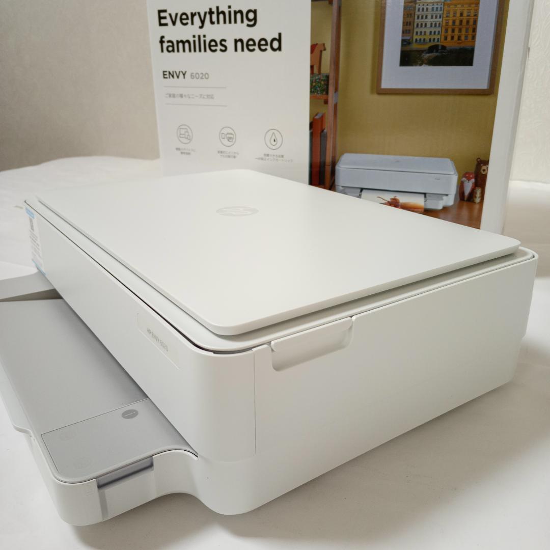 HP ENVY 6020カラー プリンター 複合機 ホワイト 未使用品