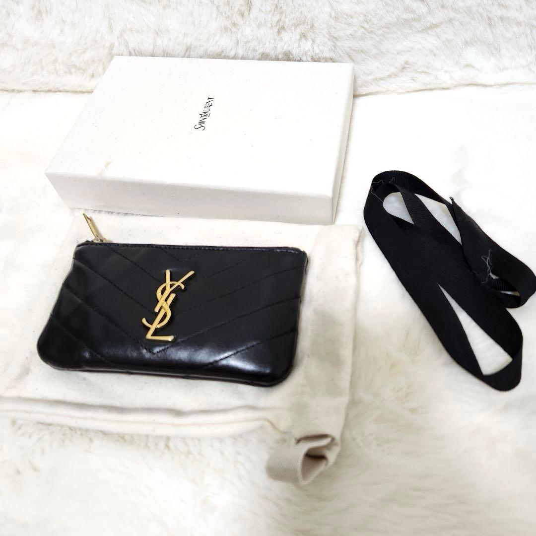 ✨極美品　付属品あり✨サンローラン　ケース　キーリング　カサンドラ　レザー