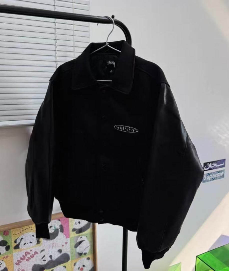 STUSSY 地球儀 バーシティジャケット 25FW メンズ