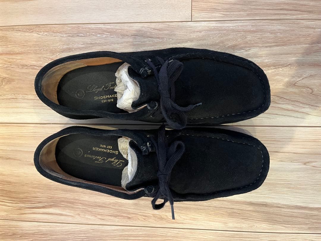 ロイドフットウェア　黒 スエード モカシン シューズ