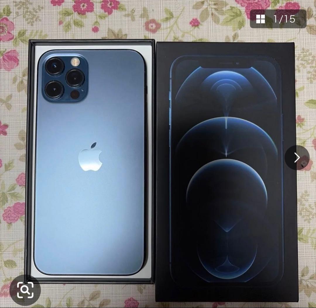 【美品】Apple iPhone12Pro パシフィックブルー SIMフリー