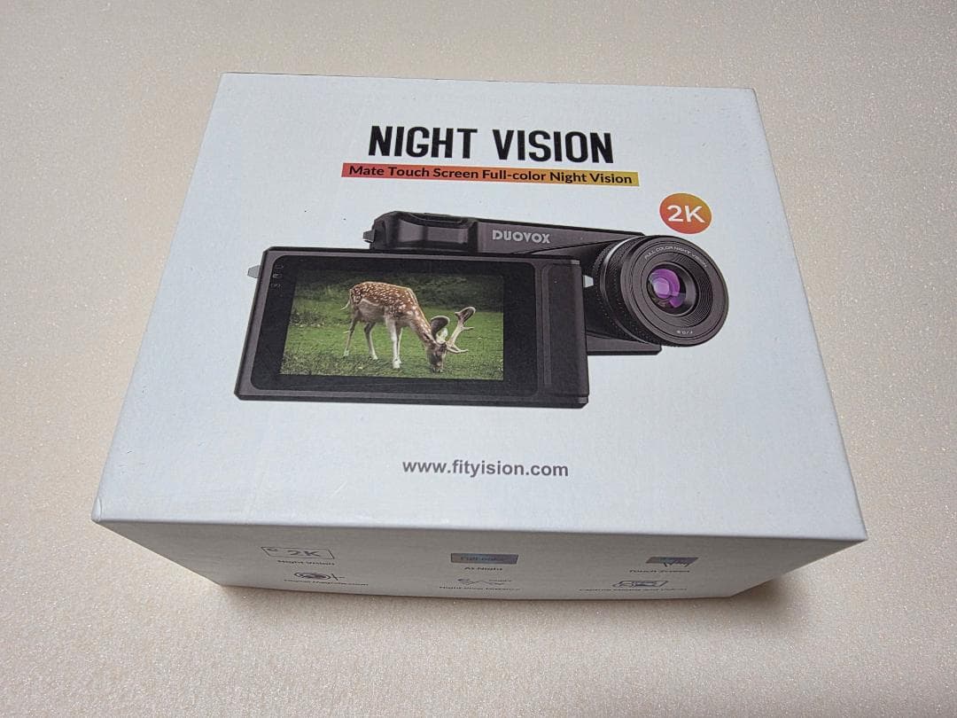 DUOVOX 2K ナイトビジョン ビデオカメラ（カラー暗視）