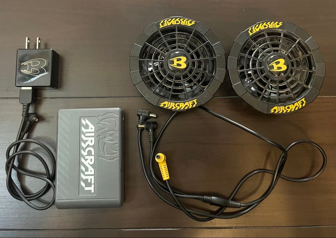 f*m様 AIRCRAFT ファンセット 充電器 バッテリー付き12V