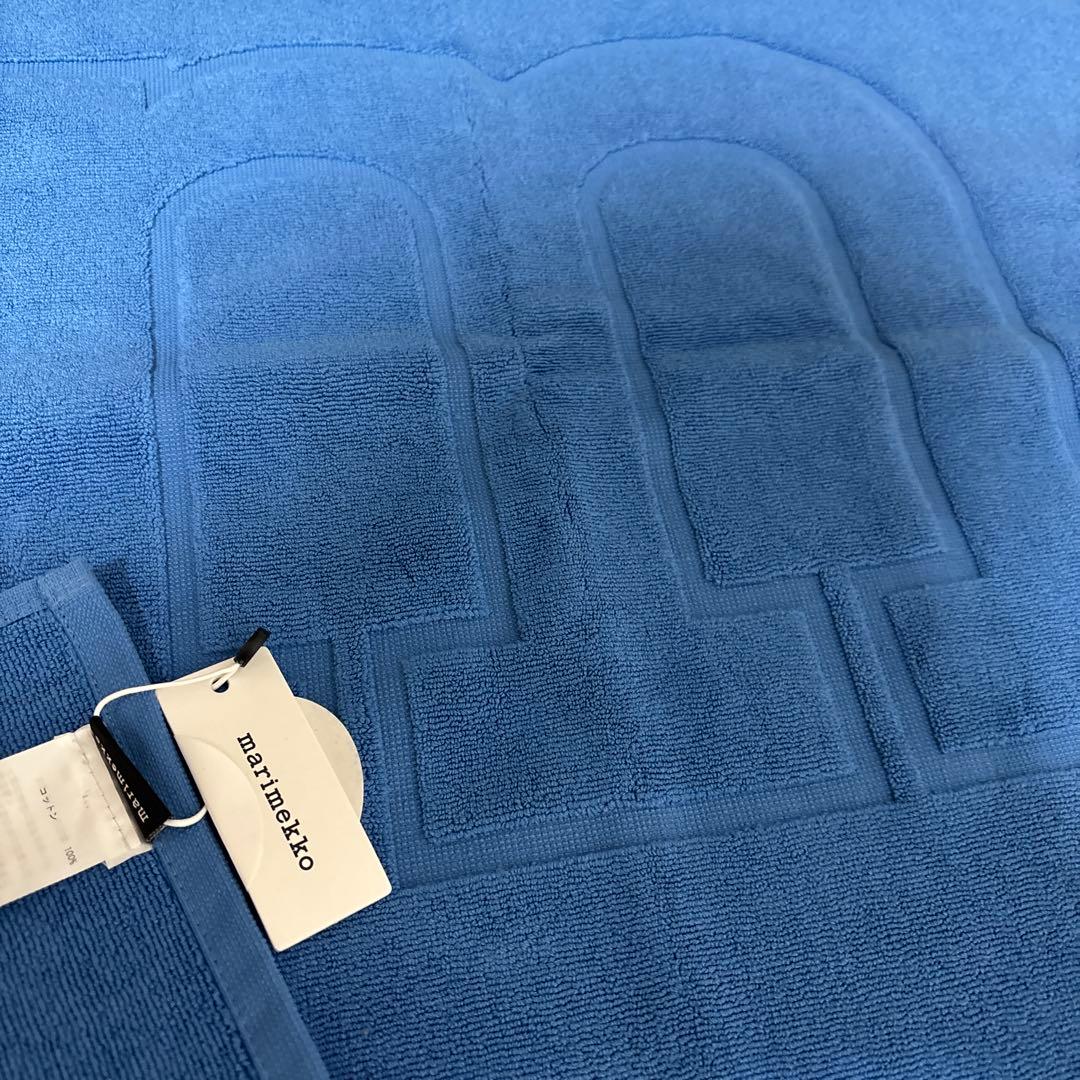 マリメッコ　marimekko バスマット　新品未使用品　ブルー　IKEA