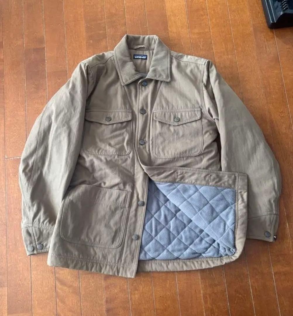 ベージュ カジュアルジャケット キルティング裏地