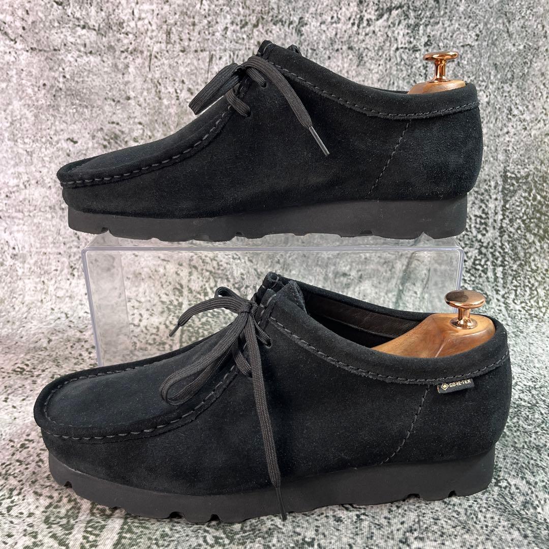 美品 クラークス ワラビー ゴアテックス ブラック ビブラムソール