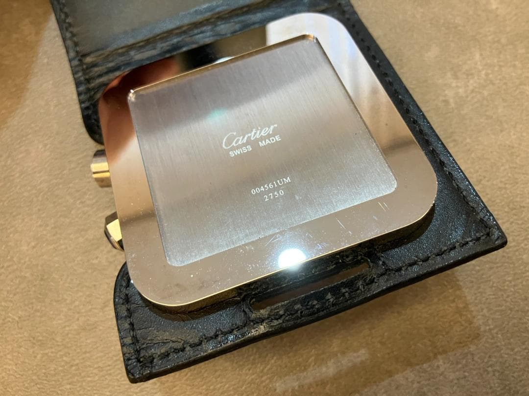 ⭐稼働品・廃版⭐ サントス ドゥ カルティエ デスククロック W0100042