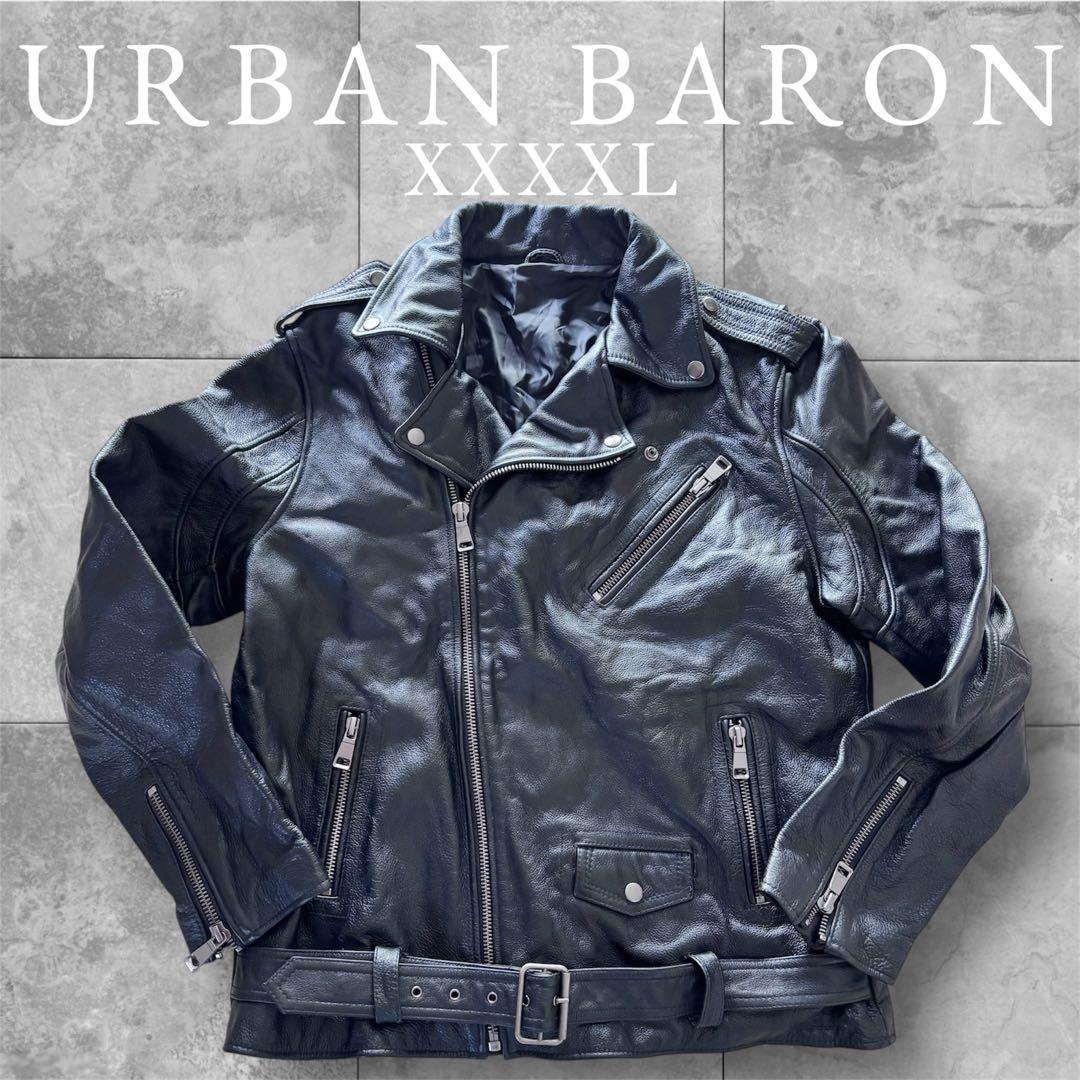 美品✨4XLキングサイズ URBAN BARON ダブル ライダースジャケット
