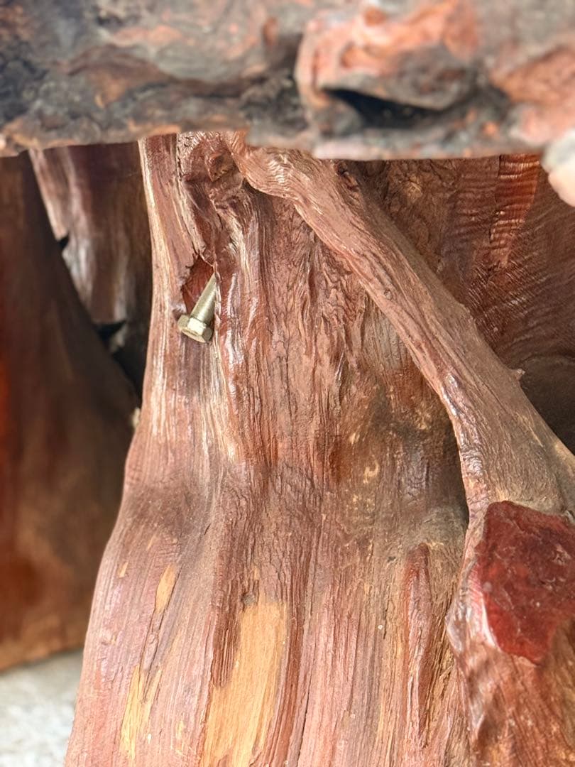 【一枚板】天然Redwoodローテーブル@米国$3900で購入