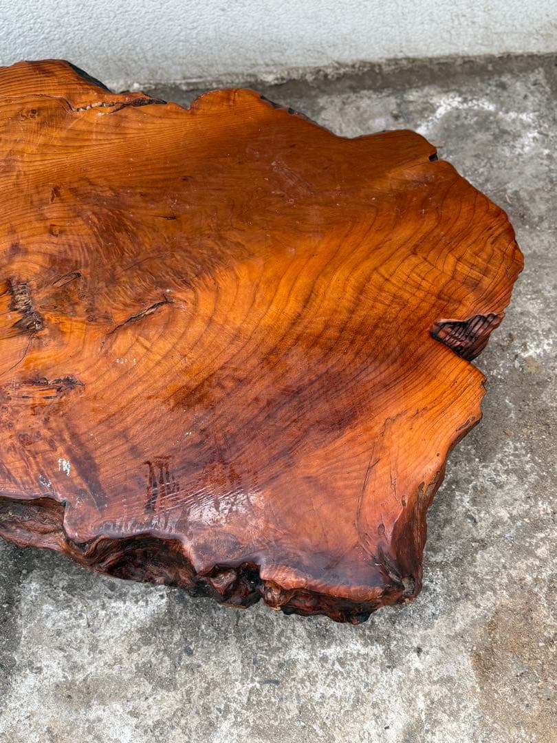 【一枚板】天然Redwoodローテーブル@米国$3900で購入