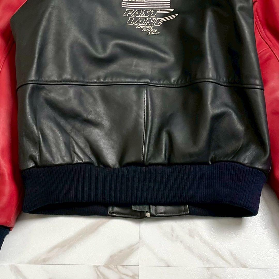 【美品・XL✨】BATES 3way ライダースジャケット ワッペン ライナー