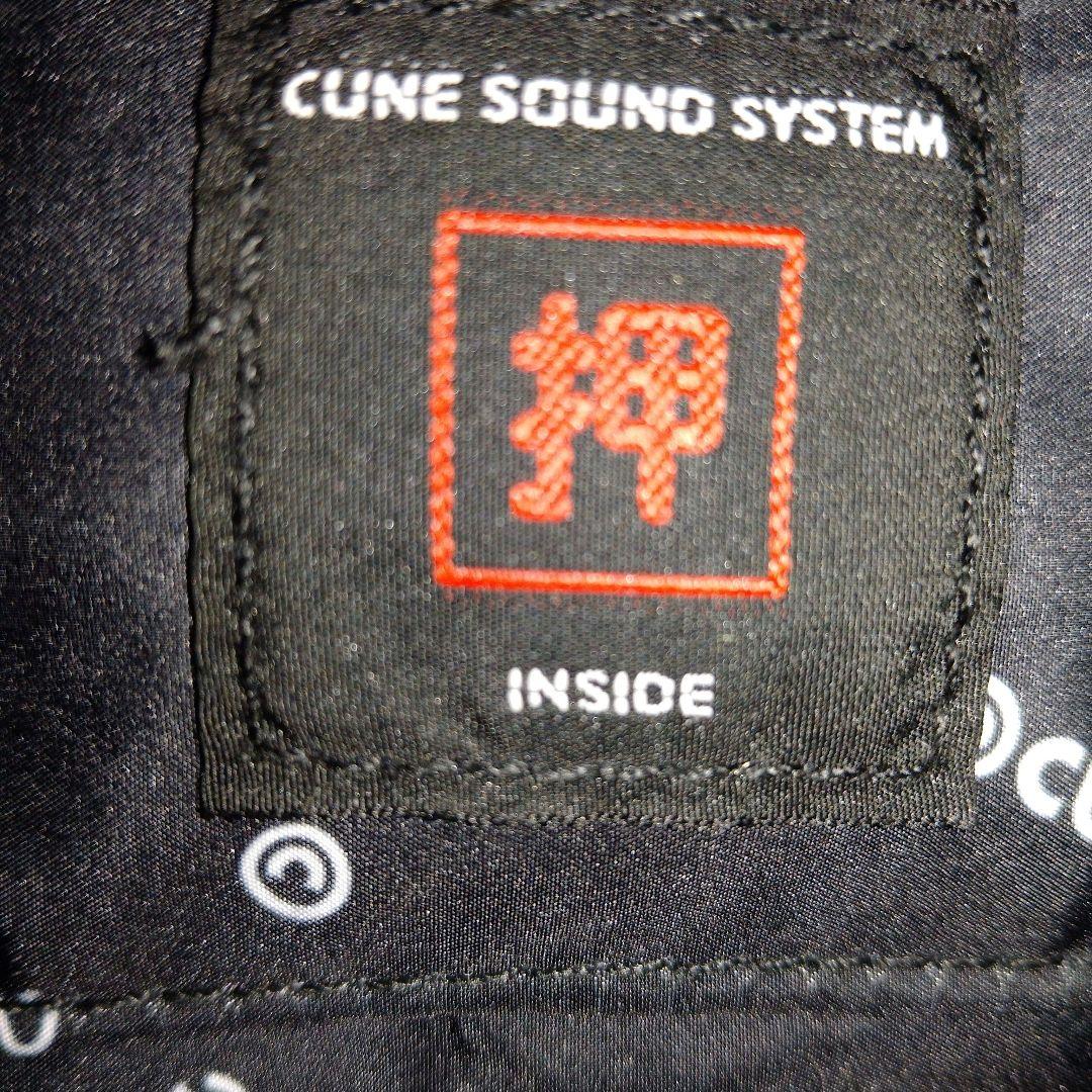 CUNE 合皮の四角いフラップバッグS 3way うさぎ BLACK キュ―ン