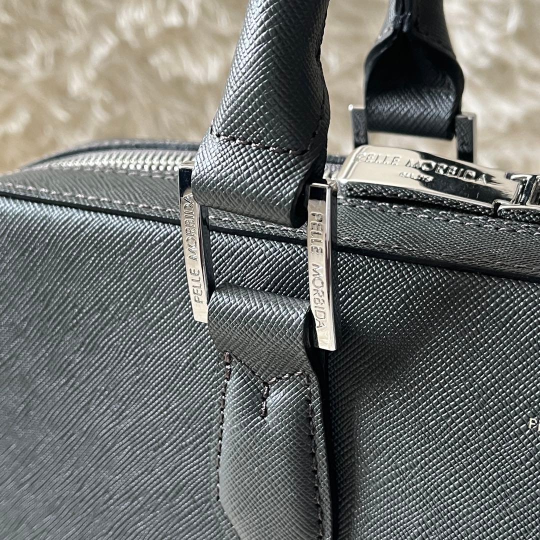 新品未使用✨PELLE MORBIDA ペッレモルビダ　ブリーフケース　グレー