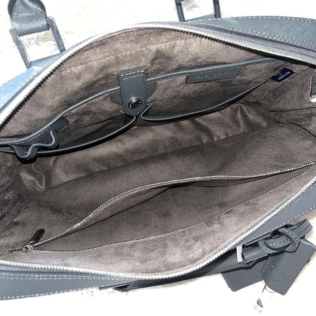 新品未使用✨PELLE MORBIDA ペッレモルビダ　ブリーフケース　グレー
