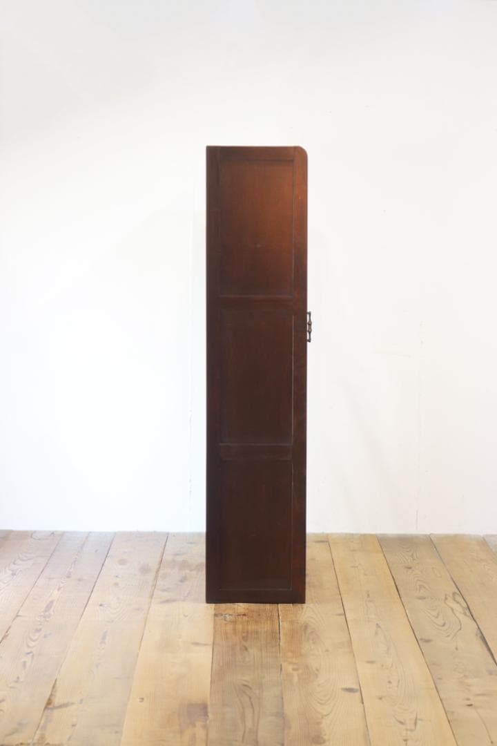 レトロ ガラスキャビネット 本箱 収納 食器棚 ラック 引き出し 抽斗 2杯