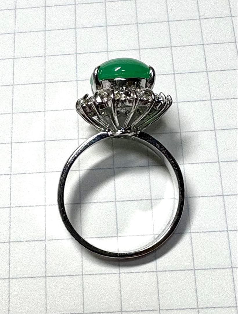 翡翠　指輪　18K
