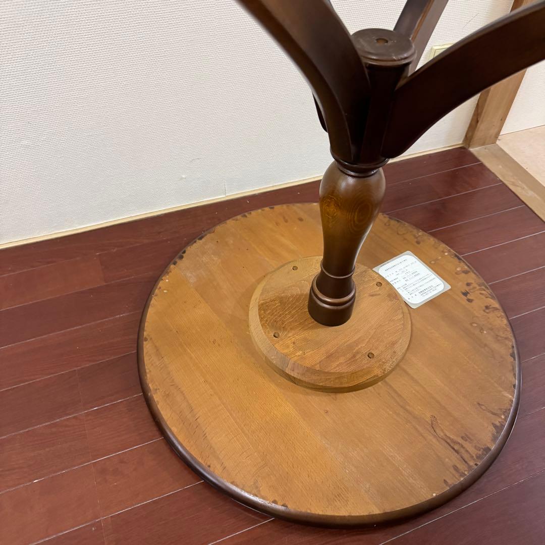 飛騨産業　キツツキ　コーヒーテーブル　円卓　ラウンドテーブル