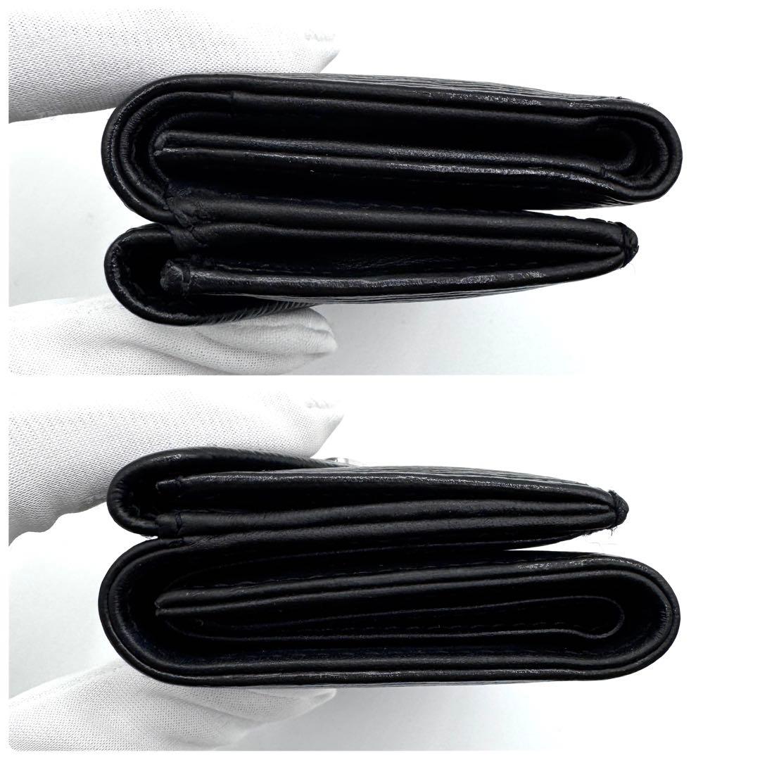 良品✨ヴィヴィアンウエストウッド　三つ折り財布　ヴィッテロムーブ　レザー　黒