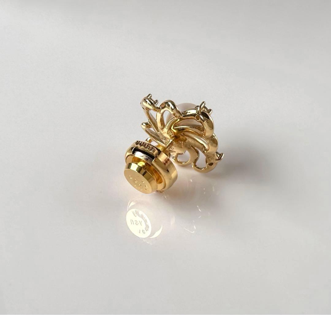 TASAKI アコヤ真珠 ダイヤモンド　ピンブローチ K18