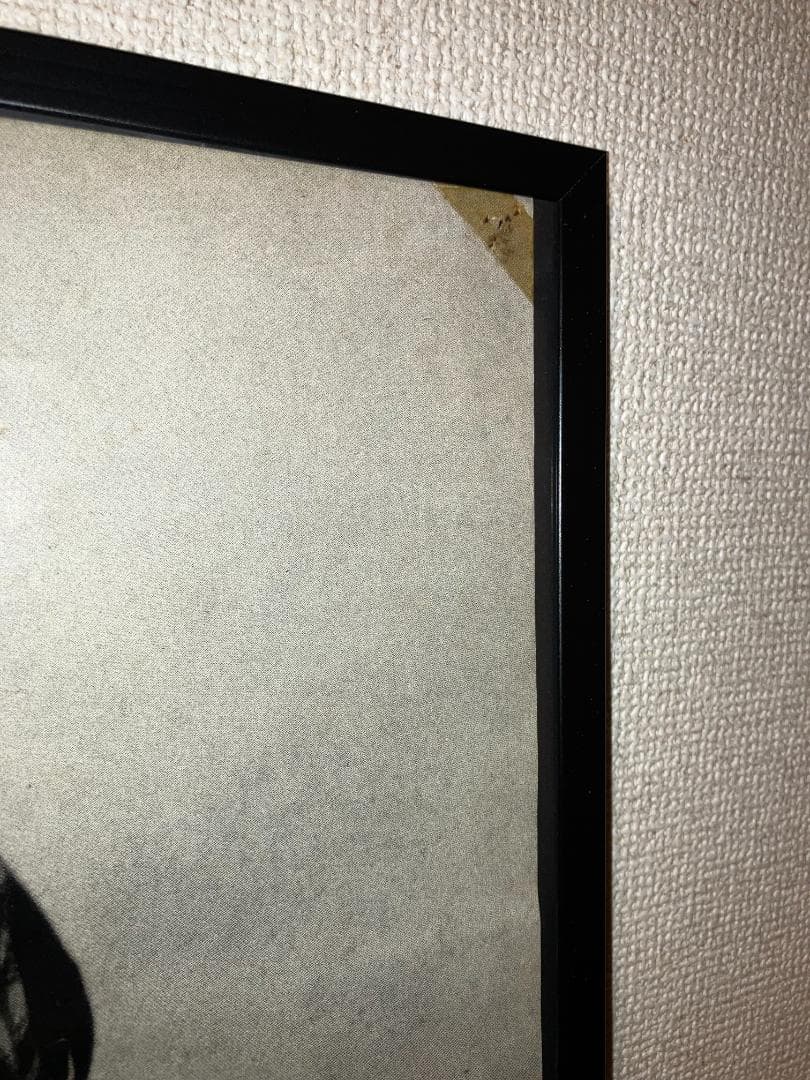 90年頃 激レア！ブライアンセッツァー ストレイキャッツグレッチ 額付 ポスター