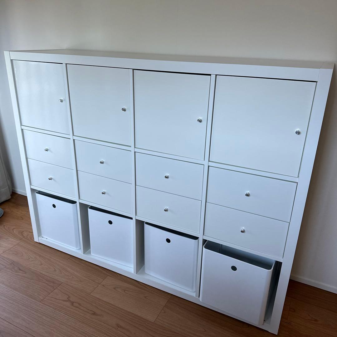 IKEA KALLAX カラックス シェルフユニット 収納付き