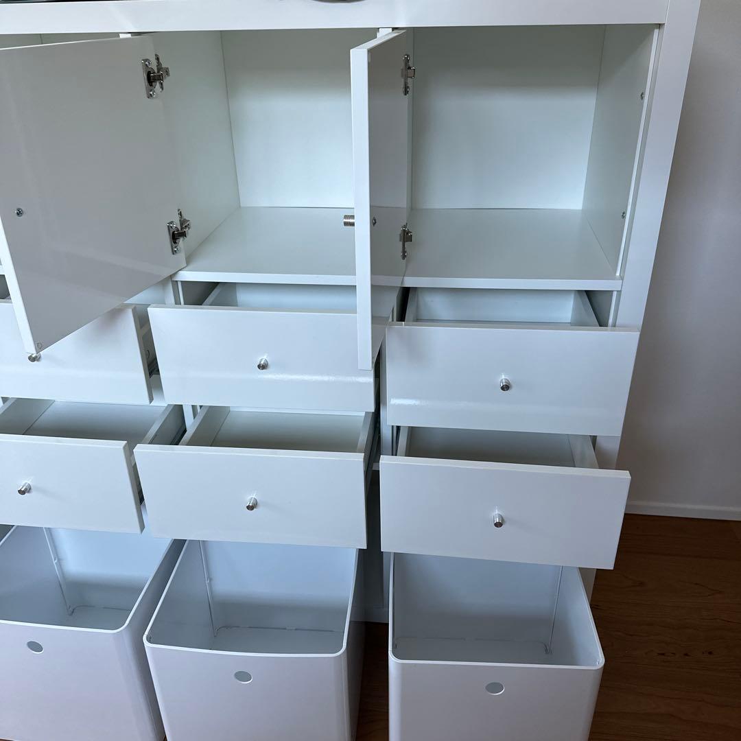 IKEA KALLAX カラックス シェルフユニット 収納付き