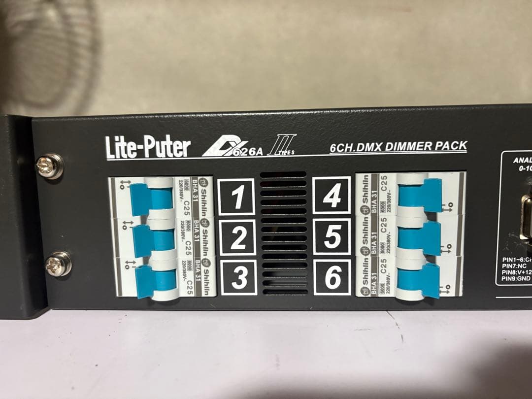 Lite-Puter DX-626AⅡ DMX ディマーユニット　舞台照明