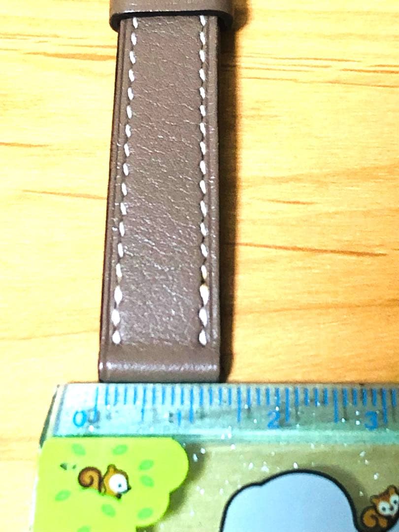 HERMESエルメス腕時計レザーベルト 革ベルト【エトゥープ】