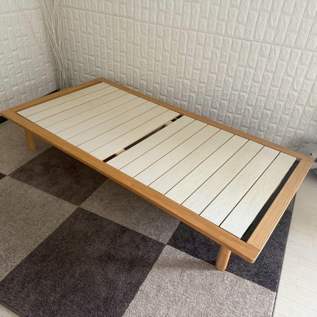 都内23区配送無料✨設置まで❗️無印良品　シングルベッドフレーム　美品