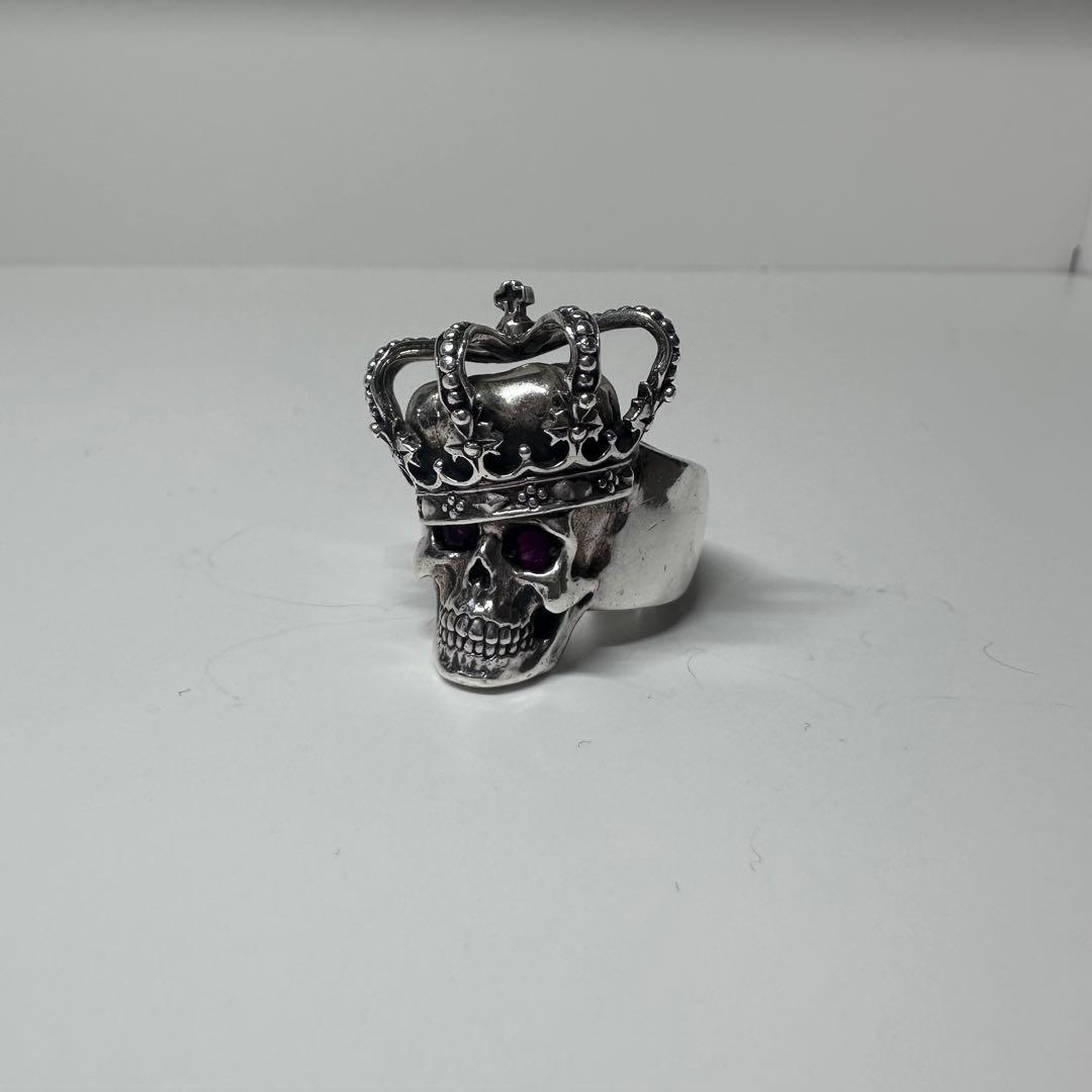 【JUSTIN DAVIS】Essential クラウン スカル リング 8号