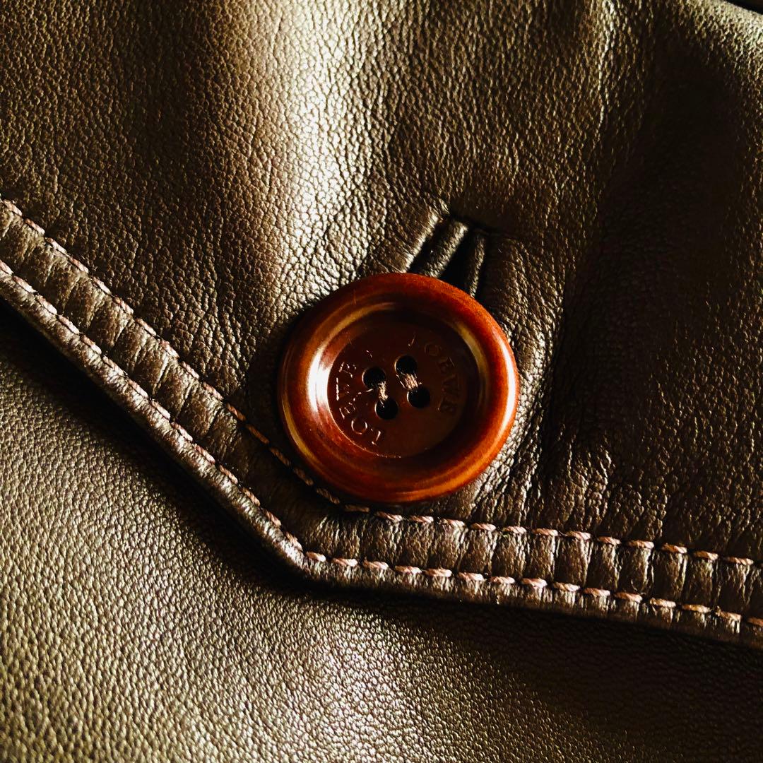 希少モデル✨専用　ロエベ ナッパレザージャケット 羊革 ライナー ブラウン 50