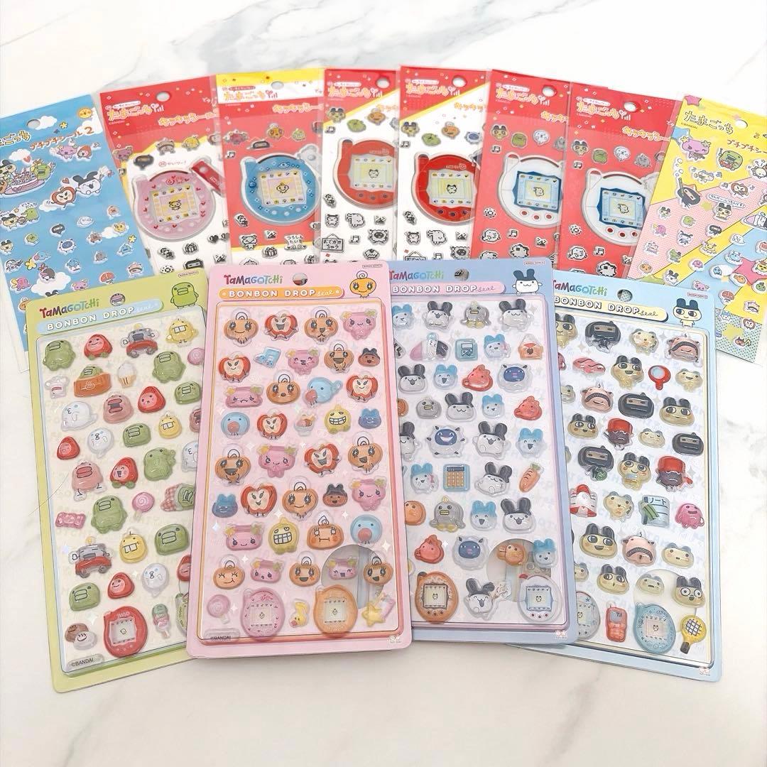 【正規品】たまごっちボンボンドロップ　キラキラシール2 たまごっち12枚セット