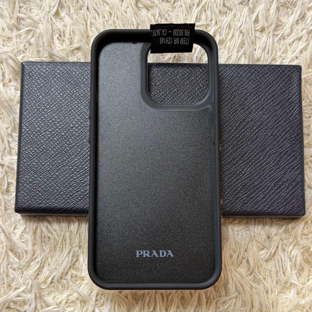 ☆未使用級☆PRADA プラダ　iPhoneケース　13Pro　ファー　ピンク