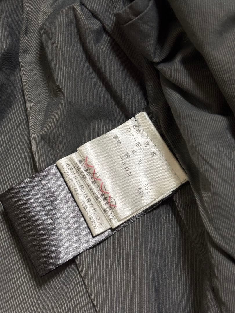 FAKTOR ホースレザー 襟ボア ライダース ホースレザー S BLACK 黒