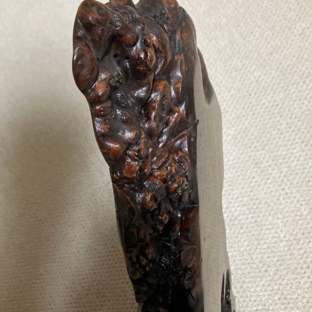銘木　板　飾り台　ダークブラウン