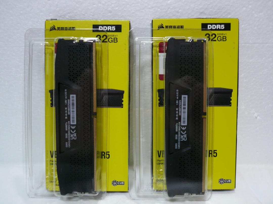CORSAIR 64GB(32GBx2枚) DDR5-6000 XMP対応