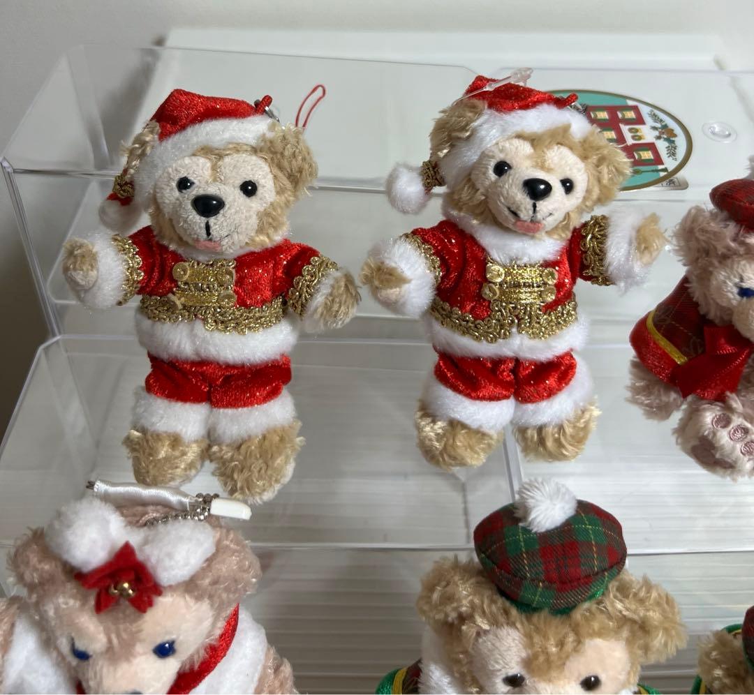 ダッフィー、シェリーメイぬいぐるみバッチ、ストラップ（クリスマス）