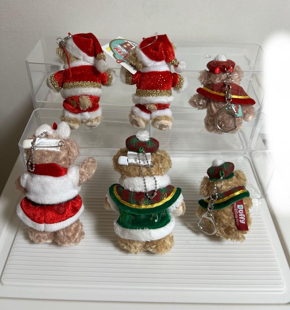 ダッフィー、シェリーメイぬいぐるみバッチ、ストラップ（クリスマス）