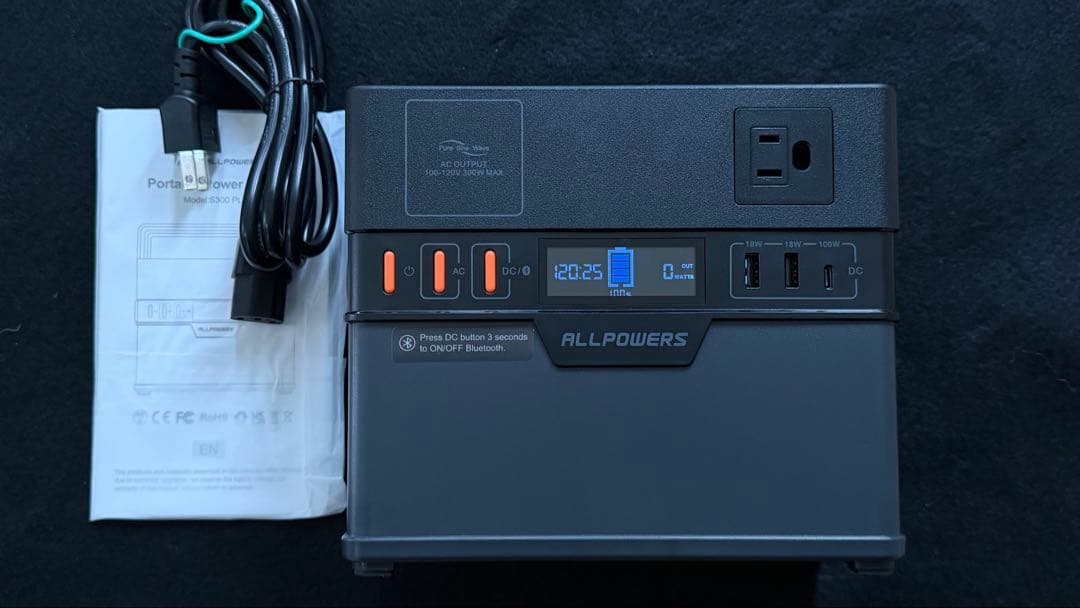 ALLPOWERS S300 ポータブル電源 288Wh