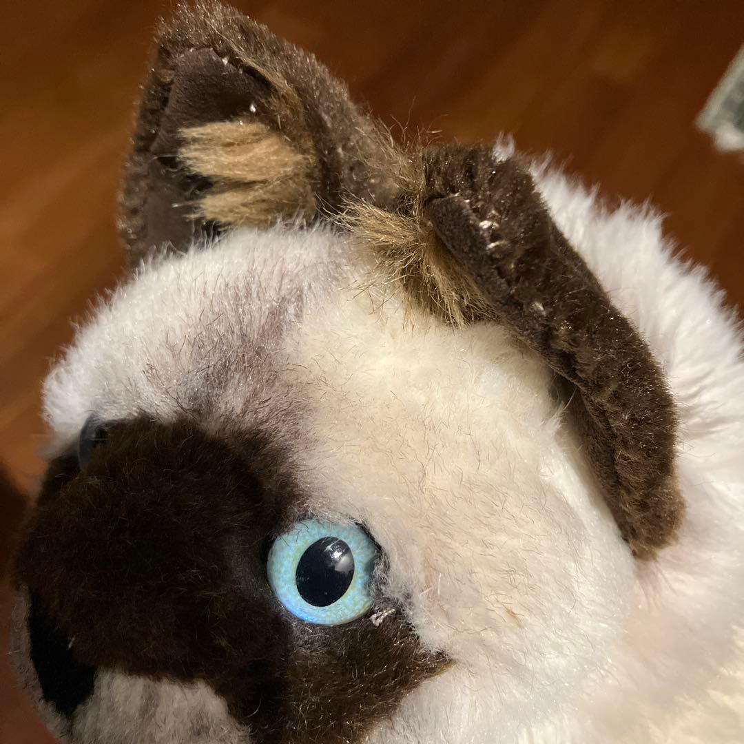 KOSEN 猫のぬいぐるみ 白と茶色